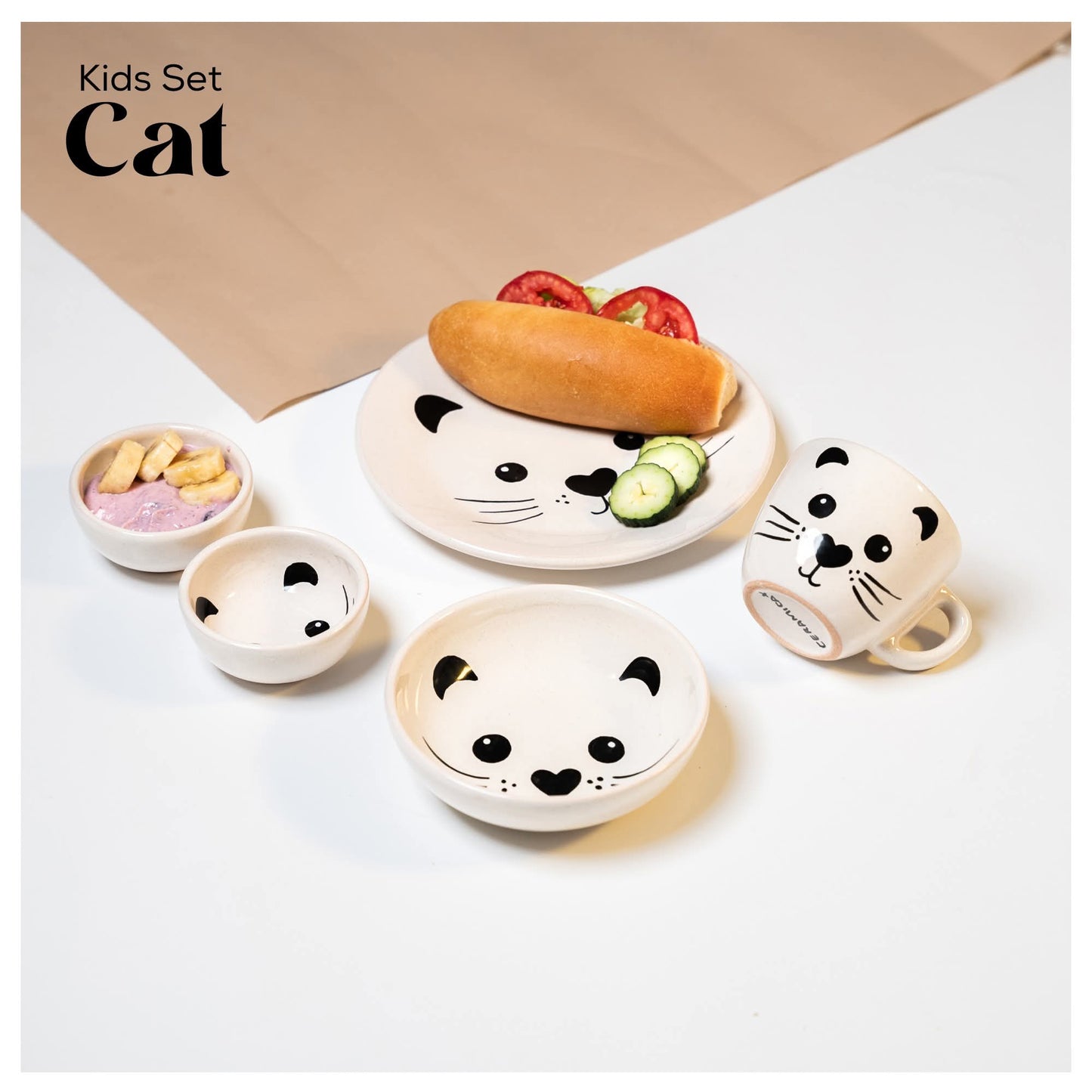 CAT – Children’s menu tableware service