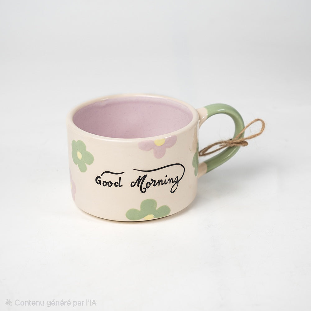 MUG hand made GOOD MORNING