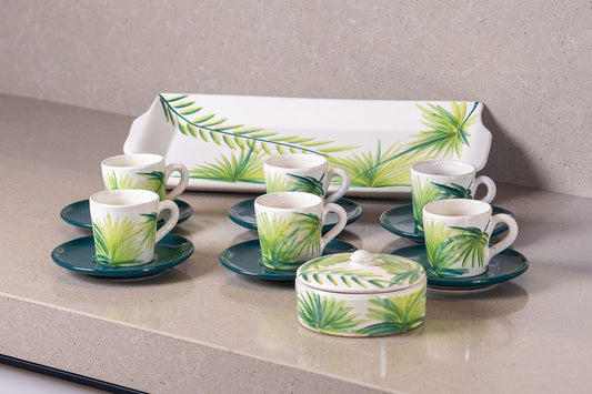 Ti-Sapin Coffee Set for 6 people (14 pieces)