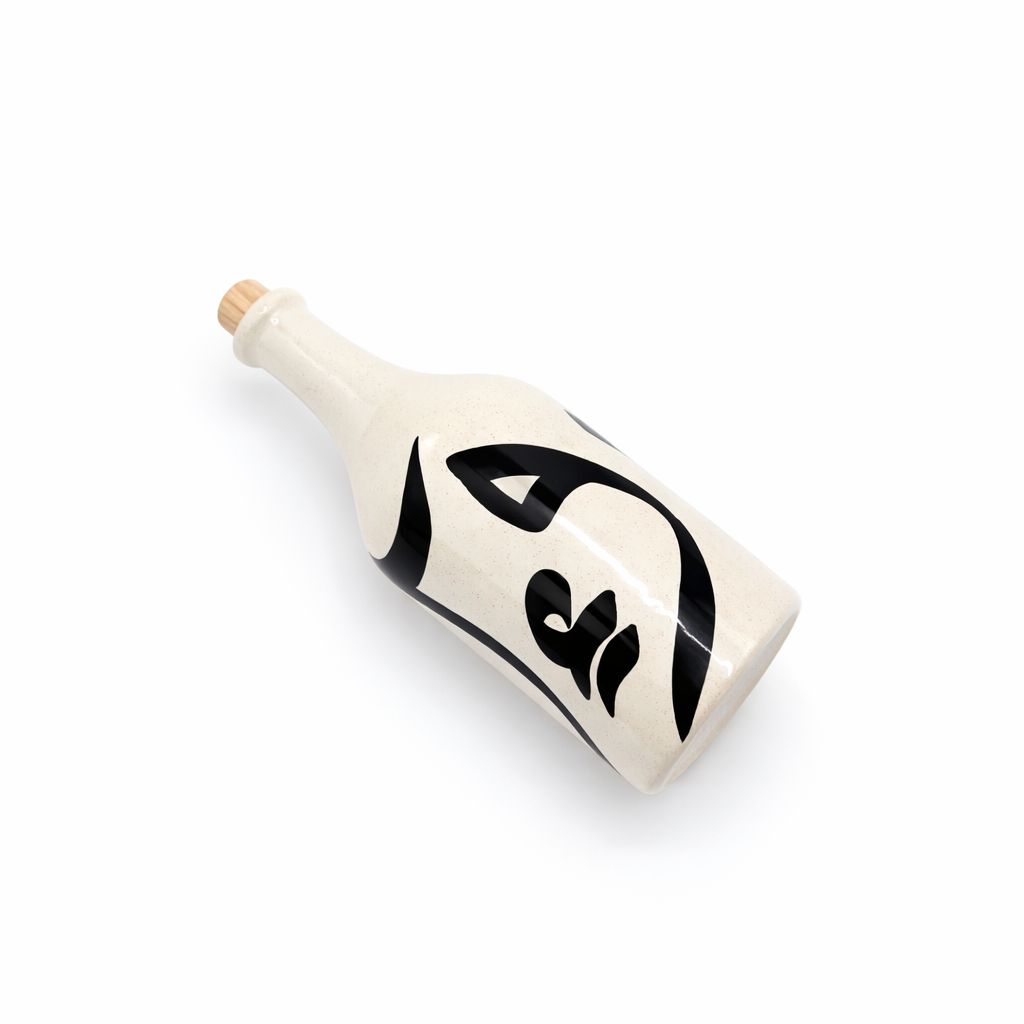 Bouteille huile d'olive Alif artisanal et céramique