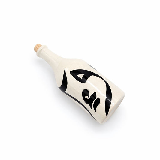 Bouteille huile d'olive Alif artisanal et céramique