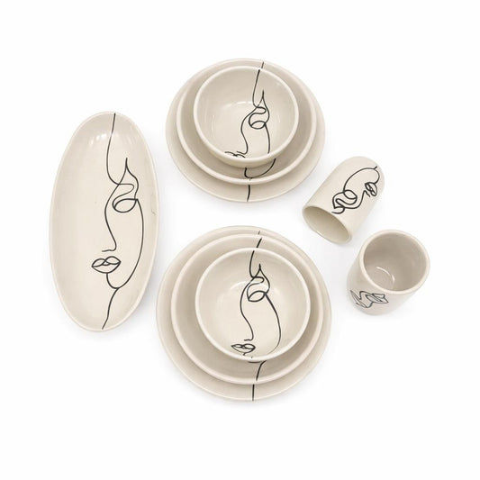 Face Art 2-person dinnerware set