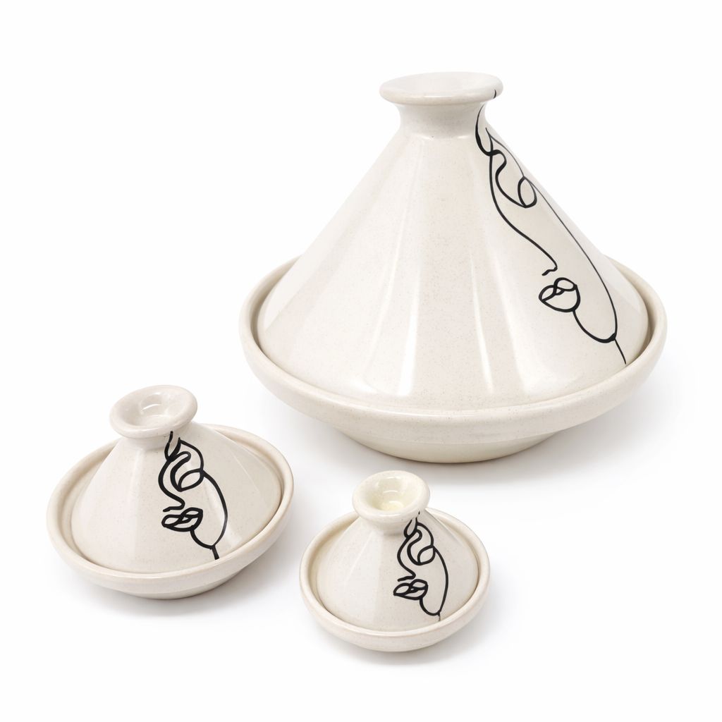 Tajine Face Art Kit 3 handcrafted pieces