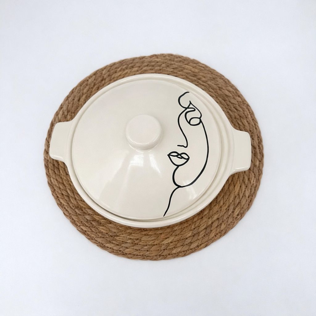 Soupier Face Art Pièce unique