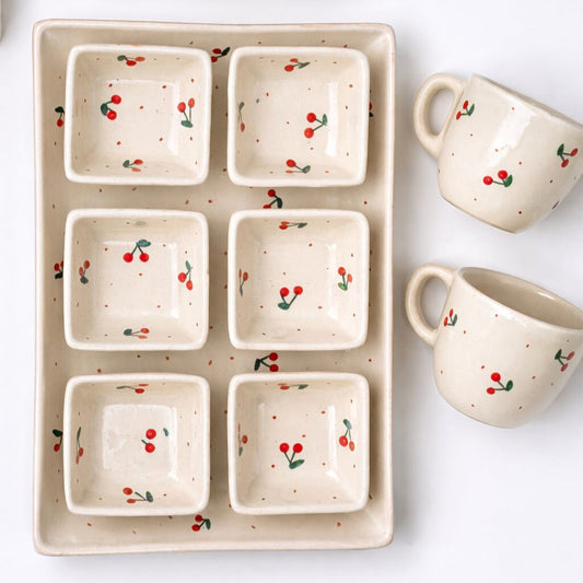 Cherry Breakfast Service for 4 people