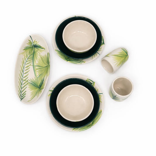Ti-Sapin 2-person dinnerware set