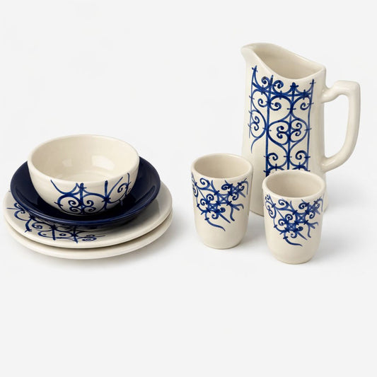 Sidi Bou dinnerware set for 4 people