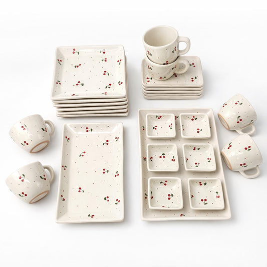 Cherry Breakfast Service for 4 people