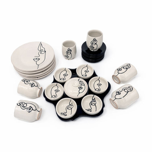 Face Art Breakfast Service for 4 people