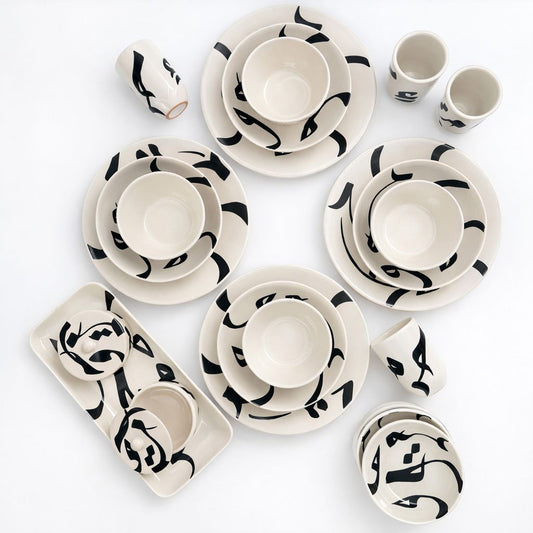 Alif dinnerware set for 4 people
